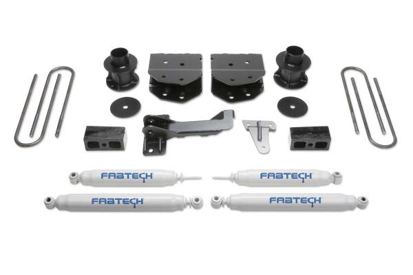 Fabtech - Fabtech Suspension Lift Kit 4" BUDGET SYS W/PERF SHOCKS 2005-07 FORD F250/350 4WD - K2181