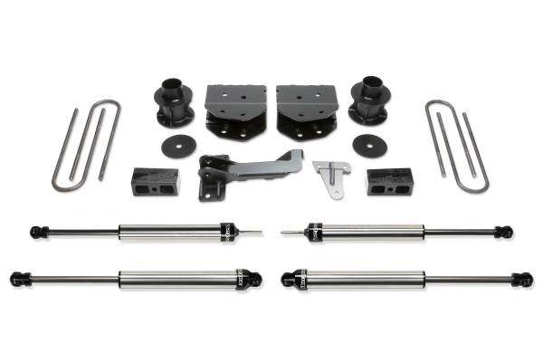 Fabtech - Fabtech Suspension Lift Kit 4" BUDGET SYS W/DLSS SHKS 2005-07 FORD F250/350 4WD - K2181DL