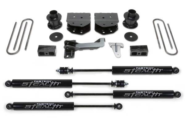 Fabtech - Fabtech Suspension Lift Kit 4" BUDGET SYS W/STEALTH 2005-07 FORD F250/350 4WD - K2181M