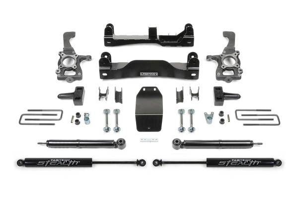 Fabtech - Fabtech Suspension Lift Kit 4" BASIC SYS W/ RR STEALTH 2014 FORD F150 4WD - K2209M