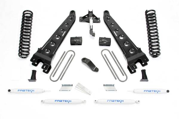 Fabtech - Fabtech Suspension Lift Kit 6" RAD ARM SYS W/COILS & PERF SHKS 2017 FORD F450/F550 4WD DIESEL - K2282