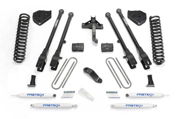 Fabtech - Fabtech Suspension Lift Kit 6" 4LINK SYS W/COILS & PERF SHKS 2017 FORD F450/F550 4WD DIESEL - K2284