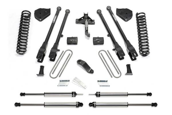 Fabtech - Fabtech Suspension Lift Kit 6" 4LINK SYS W/COILS & DL SHKS 2017 FORD F450/F550 4WD DIESEL - K2284DL