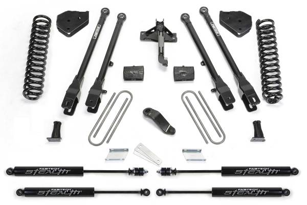 Fabtech - Fabtech Suspension Lift Kit 6" 4LINK SYS W/COILS & STEALTH 2017 FORD F450/F550 4WD DIESEL - K2284M