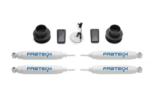 Fabtech - Fabtech Suspension Lift Kit 2.5" COIL SPCR KIT W/PERF SHKS 2019-21 RAM 2500 4WD - K3191