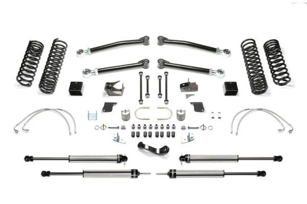 Fabtech - Fabtech Suspension Lift Kit 5" TRAIL LT W/ DLSS SHKS 2007-18 JEEP JK 2-DOOR - K4068DL