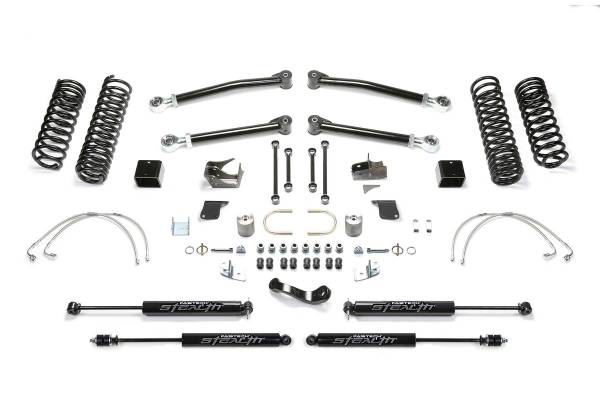 Fabtech - Fabtech Suspension Lift Kit 5" TRAIL LT W/ STEALTH 2007-18 JEEP JK 2-DOOR - K4068M