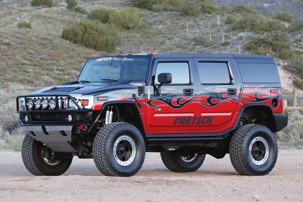 Fabtech - Fabtech Suspension Lift Kit 6" PERF SYS W/PERF SHKS 03-08 HUMMER H2 SUV/SUT 4WD W/RR COIL SPRINGS - K5000