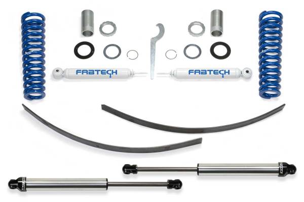 Fabtech - Fabtech Suspension Lift Kit 0-3.5" BASIC ADJ C/O SYS W/RR DLSS 95.5-04 TOYOTA TACOMA PRNNR 6 LUG MDLS 2/4WD - K7015DL