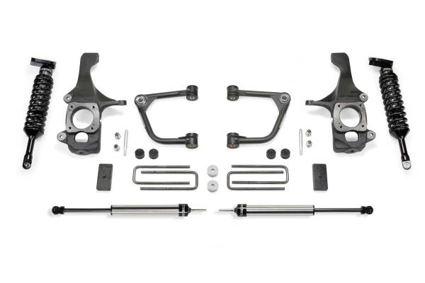 Fabtech - Fabtech Suspension Lift Kit 4" UCA KIT W/UNIBALLS & DLSS SHOCKS 07-15 TOYOTA TUNDRA 2WD/4WD - K7029DL