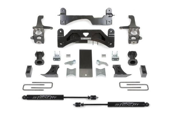 Fabtech - Fabtech Suspension Lift Kit 6" BASIC SYS W/C/O SPACERS & STEALTH RR 2016-21 TOYOTA TUNDRA 2WD/4WD - K7054M