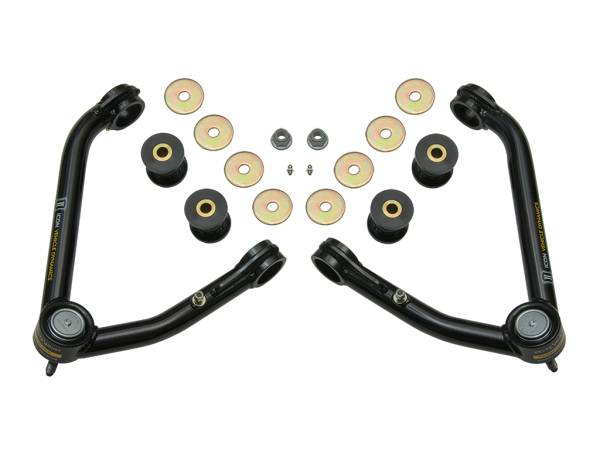 ICON Vehicle Dynamics - ICON 2007-2016 GM 1500, Tubular Upper Control Arm Kit w/Delta Joint, Small Taper