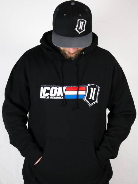 ICON Vehicle Dynamics - ICON GI-Logo Hoodie – Black, Medium