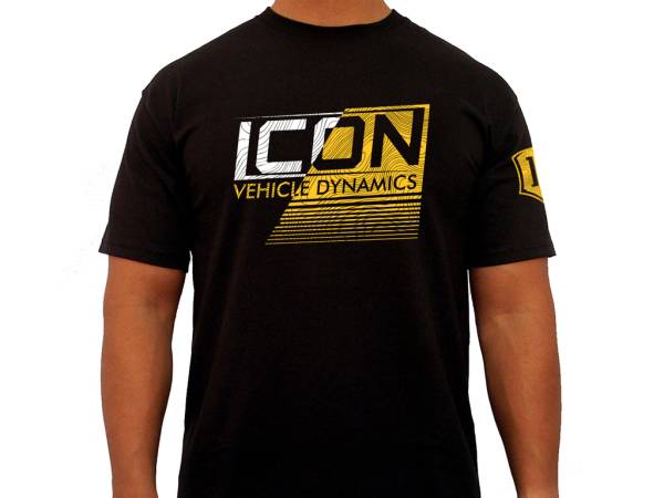 ICON Vehicle Dynamics - ICON Strikeout-Logo Tee – Black, Medium