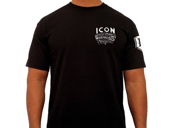 ICON Vehicle Dynamics - ICON Western-Logo Tee – Black, Large