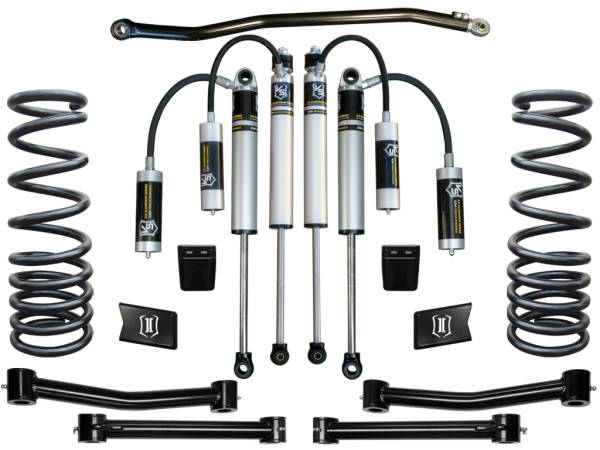 ICON Vehicle Dynamics - ICON 2003-12 Ram 2500/3500 4WD, 2.5" Lift, Stage 3 Suspension System