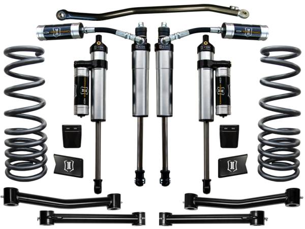 ICON Vehicle Dynamics - ICON 2003-12 Ram 2500/3500 4WD, 2.5" Lift, Stage 4 Suspension System