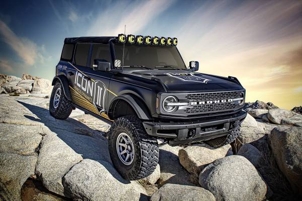 ICON Vehicle Dynamics - ICON 21-22 Bronco Non-Sasquatch 3-4" Lift Stage 8 Suspension System, Billet UCA