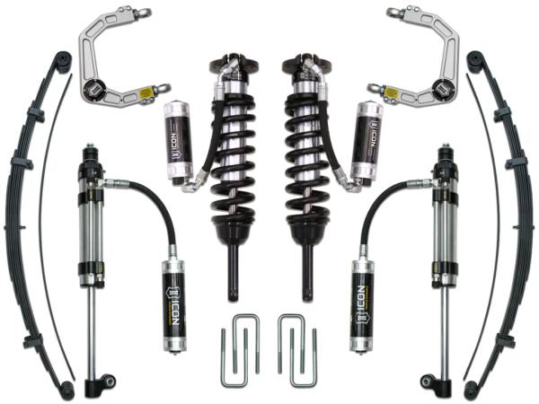 ICON Vehicle Dynamics - ICON 05-15 Tacoma 0-3.5" / 16-Up 0-2.75" Stage 10 Suspension System, Billet UCA