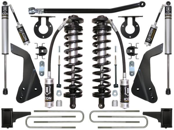 ICON Vehicle Dynamics - ICON 2005-2010 Ford F250/F350, 4-5.5" Lift, Stage 1 Coilover Conversion System