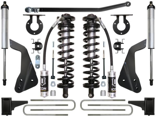 ICON Vehicle Dynamics - ICON 2005-2010 Ford F250/F350, 4-5.5" Lift, Stage 2 Coilover Conversion System