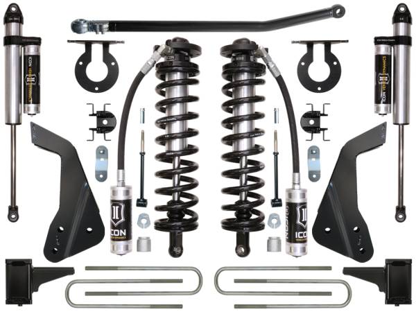 ICON Vehicle Dynamics - ICON 2005-2010 Ford F250/F350, 4-5.5" Lift, Stage 3 Coilover Conversion System