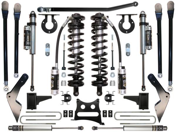 ICON Vehicle Dynamics - ICON 2005-2010 Ford F250/F350, 4-5.5" Lift, Stage 5 Coilover Conversion System