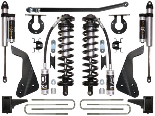 ICON Vehicle Dynamics - ICON 2008-2010 Ford F250/F350, 4-5.5" Lift, Stage 3 Coilover Conversion System