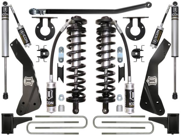 ICON Vehicle Dynamics - ICON 2011-2016 Ford F250/F350, 4-5.5" Lift, Stage 1 Coilover Conversion System