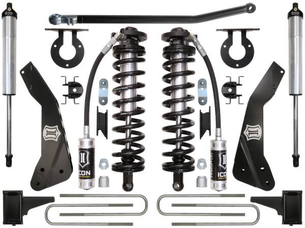 ICON Vehicle Dynamics - ICON 2011-2016 Ford F250/F350, 4-5.5" Lift, Stage 2 Coilover Conversion System