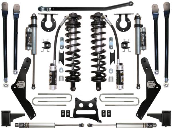 ICON Vehicle Dynamics - ICON 2011-2016 Ford F250/F350, 4-5.5" Lift, Stage 5 Coilover Conversion System