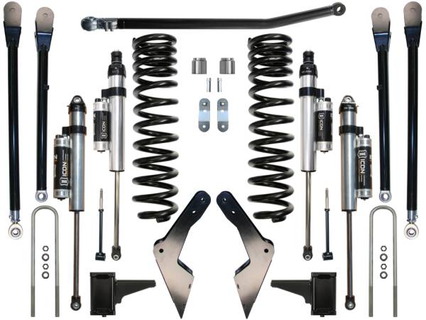 ICON Vehicle Dynamics - ICON 2005-2007 Ford F250/F350, 4.5" Lift, Stage 4 Suspension System