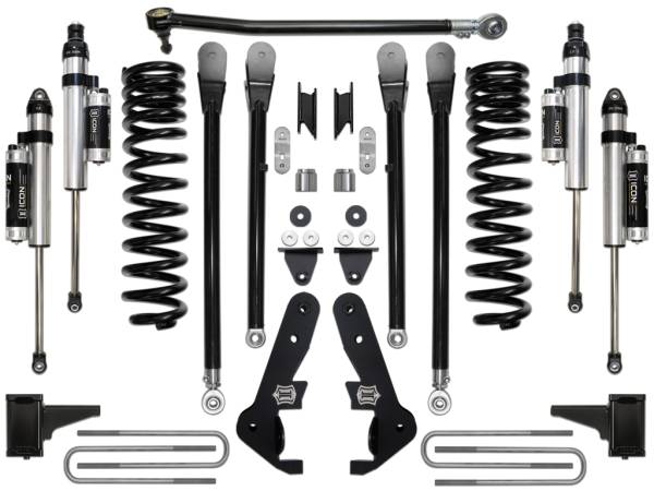 ICON Vehicle Dynamics - ICON 2017-2019 Ford F250/F350, 4.5" Lift, Stage 4 Suspension System