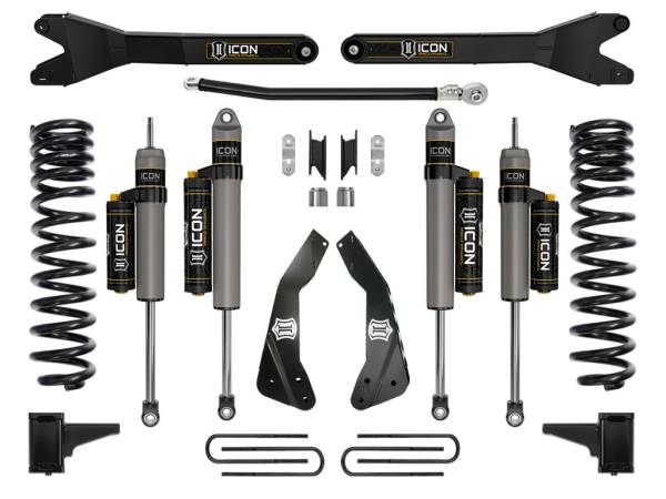 ICON Vehicle Dynamics - ICON 2011-16 Ford F250/F350, 4.5" Lift, Stage 4 Suspension System, w/Radius Arm