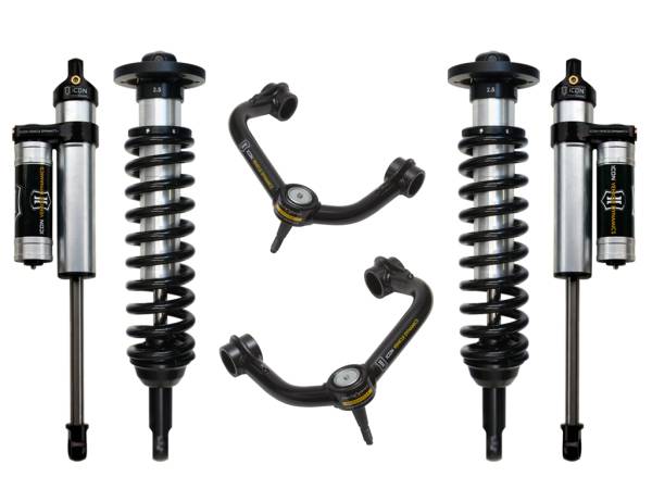 ICON Vehicle Dynamics - ICON 2009-13 Ford F150 4WD, 0-2.63" Lift, Stage 3 Suspension System, Tubular UCA