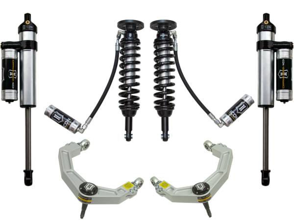 ICON Vehicle Dynamics - ICON 09-13 Ford F150 4WD, 1.75-2.63" Lift, Stage 4 Suspension System, Billet UCA