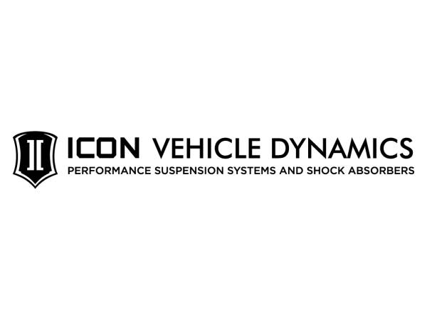 ICON Vehicle Dynamics - ICON Vehicle Dynamics Tagline Sticker, Silver, 25” Wide