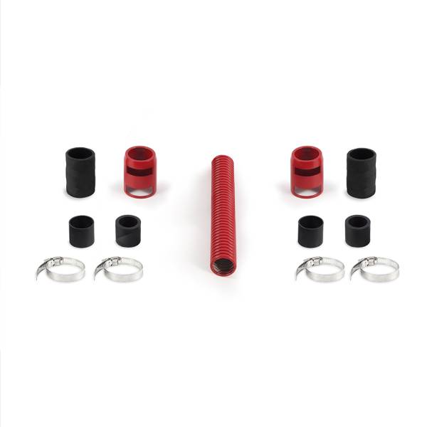 Mishimoto - Mishimoto Universal Flexible Stainless Steel Radiator Hose Kit, 12", Red - MMAH-U12RD