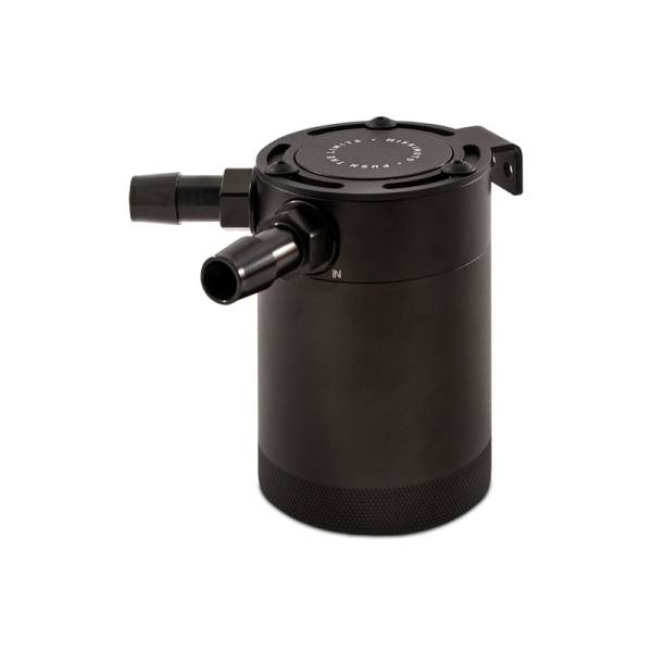 Mishimoto - Mishimoto Compact Baffled Oil Catch Can, 2-Port - MMBCC-CBTWO-BK