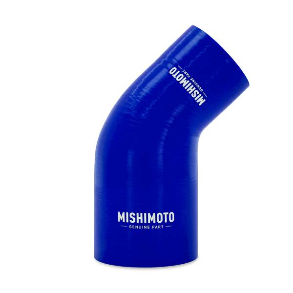 Mishimoto - Mishimoto 45-Degree Silicone Transition Coupler, 2.25-in to 3.00-in, Blue - MMCP-R45-22530BL