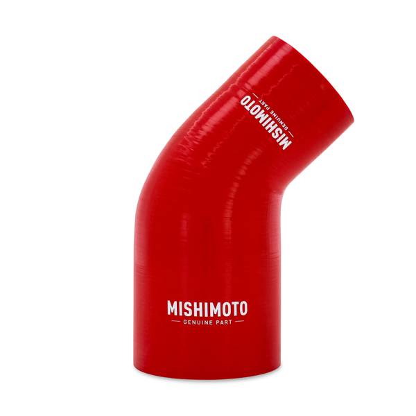 Mishimoto - Mishimoto 45-Degree Silicone Transition Coupler, 2.25-in to 3.00-in, Red - MMCP-R45-22530RD