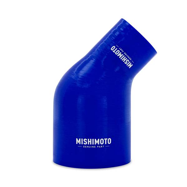 Mishimoto - Mishimoto 45-Degree Silicone Transition Coupler, 2.50-in to 4.00-in, Blue - MMCP-R45-2540BL