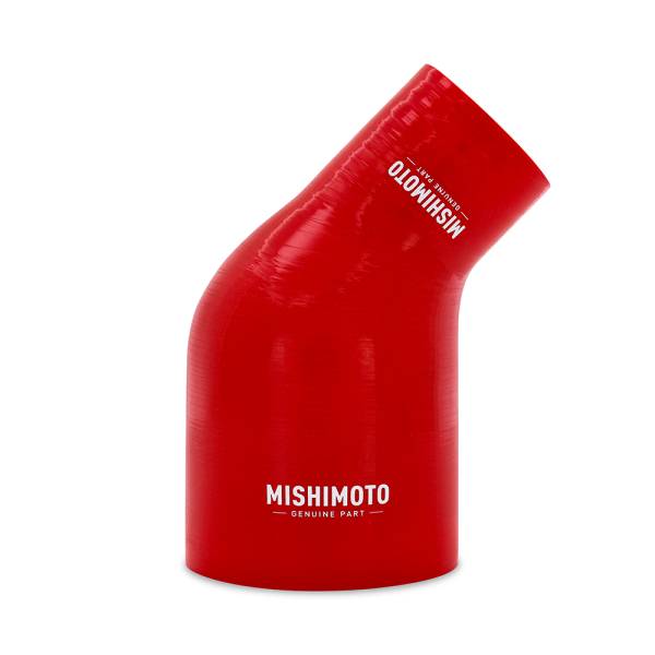 Mishimoto - Mishimoto 45-Degree Silicone Transition Coupler, 2.50-in to 4.00-in, Red - MMCP-R45-2540RD