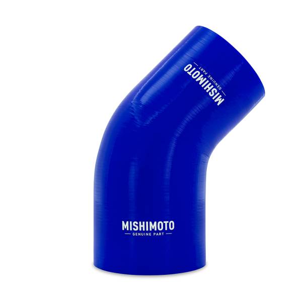 Mishimoto - Mishimoto 45-Degree Silicone Transition Coupler, 3.00-in to 3.75-in, Blue - MMCP-R45-30375BL