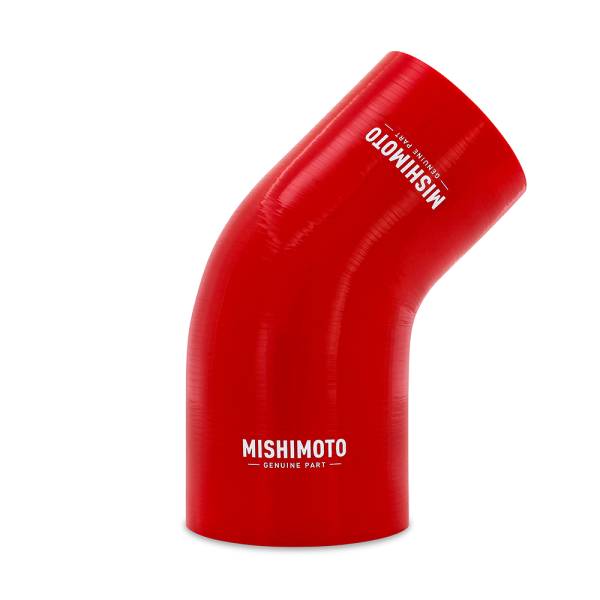 Mishimoto - Mishimoto 45-Degree Silicone Transition Coupler, 3.00-in to 3.75-in, Red - MMCP-R45-30375RD