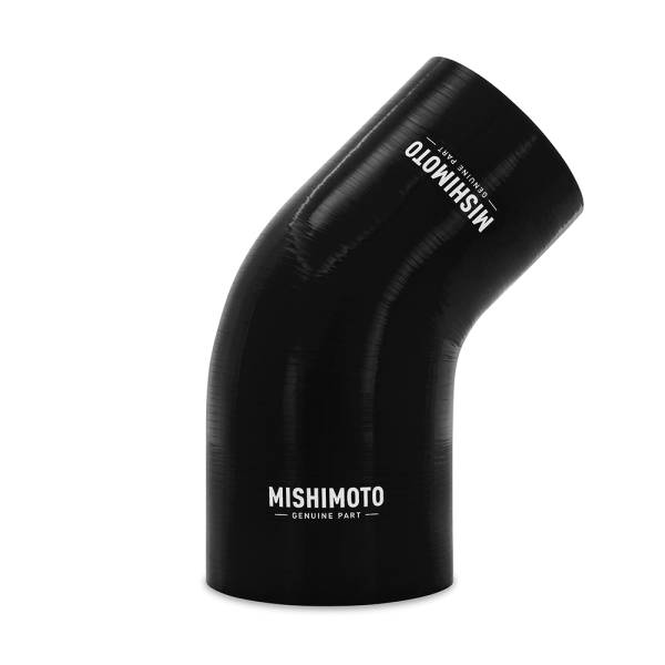 Mishimoto - Mishimoto 45-Degree Silicone Transition Coupler, 3.50-in to 4.00-in, Black - MMCP-R45-3540BK