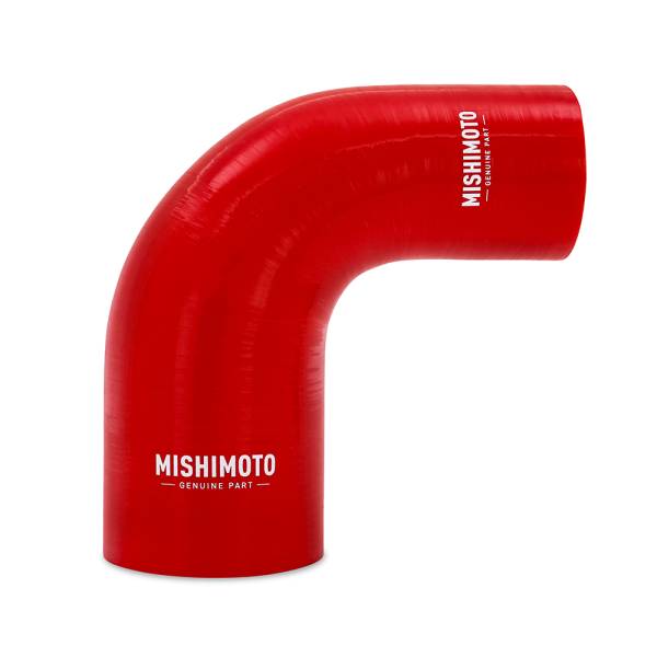 Mishimoto - Mishimoto 90-Degree Silicone Transition Coupler, 2.25-in to 3.00-in, Red - MMCP-R90-22530RD