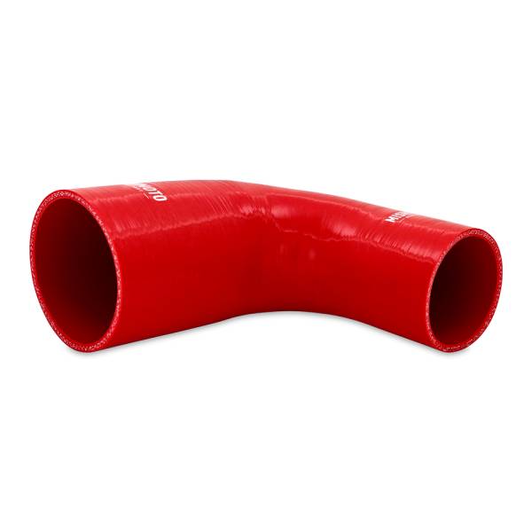 Mishimoto - Mishimoto 90-Degree Silicone Transition Coupler, 2.50-in to 3.50-in, Red - MMCP-R90-2535RD