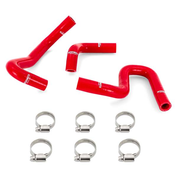 Mishimoto - Mishimoto Silicone Heater Hose Kit, Toyota 4Runner 3.4L 1996-2002 W/O Rear Heater, Red - MMHOSE-4RUN34-96HHRD