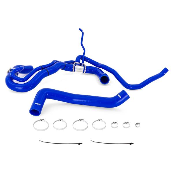 Mishimoto - Mishimoto Silicone Coolant Hose Kit, fits Chevrolet/GMC 6.6L Duramax 2017-2019, Blue - MMHOSE-DMAX-17BL